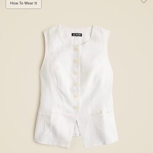 *brand new* Cutaway vest top in linen